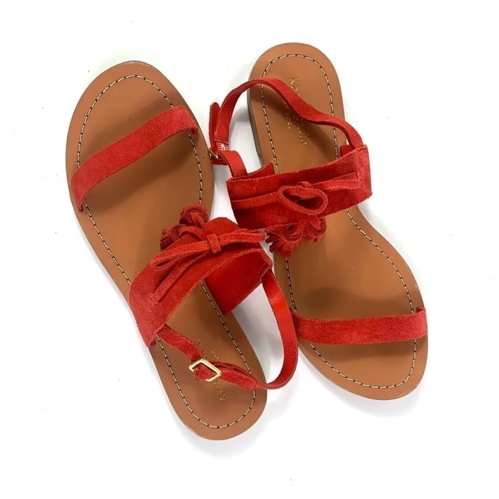 KATE SPADE Red Suede Women's Sandals